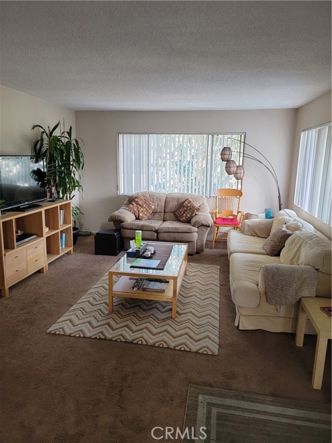 Living room in one of the back units