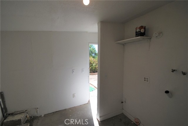 Laundry room with new paint