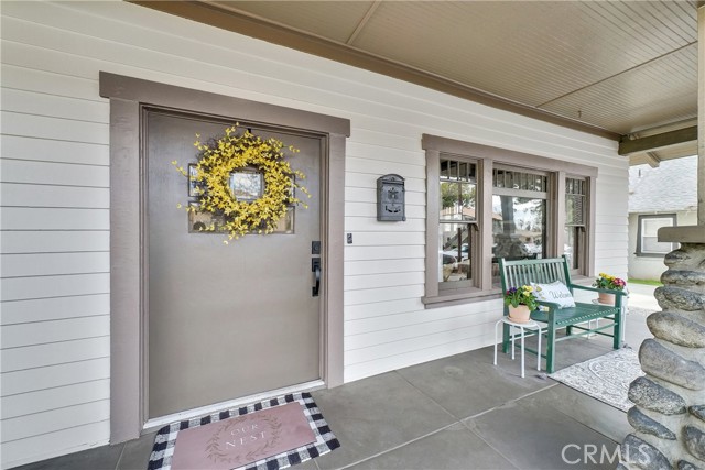 Front porch and door