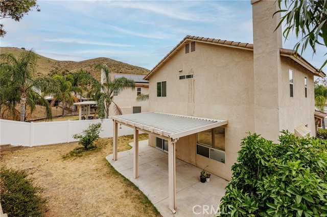 Back yard with view of the hills