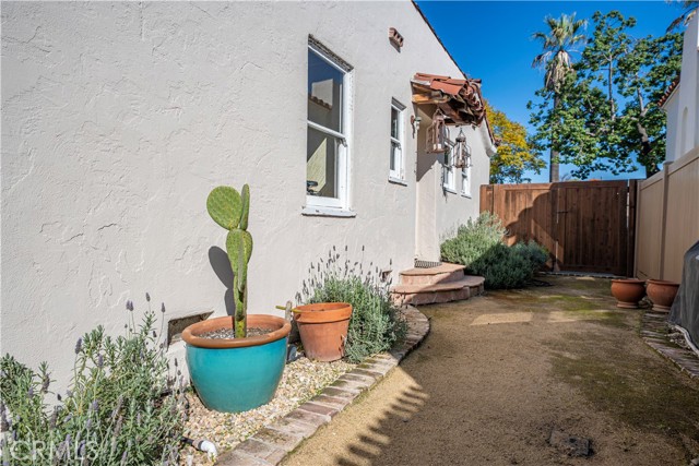 Side yard view, just off the kitchen.