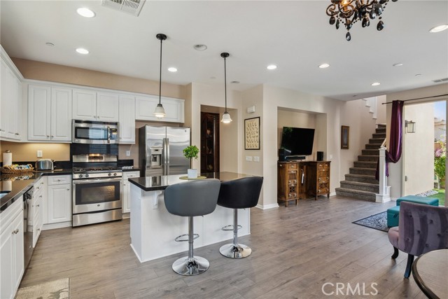 View from breakfast/dining area of kitchen