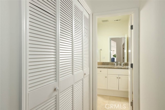Half bath and laundry closet (Upper Level - near master bedroom suite)