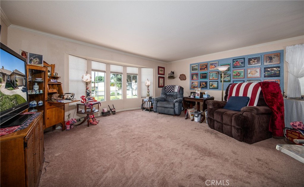 Living Room with Bow Window