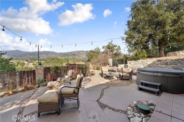 Mountain views from the backyard.