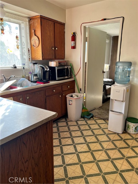 Kitchen - door leads to living room