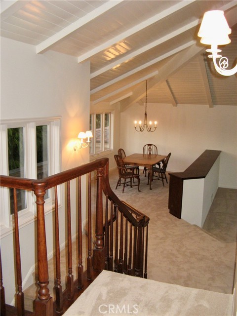 Steps From Family Room Down to Dining Area
