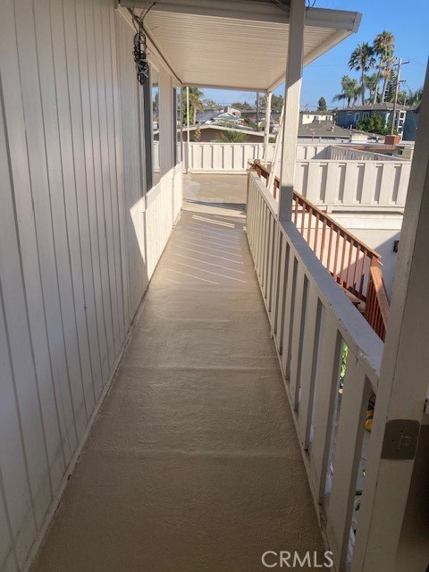 Balcony leading to front door
