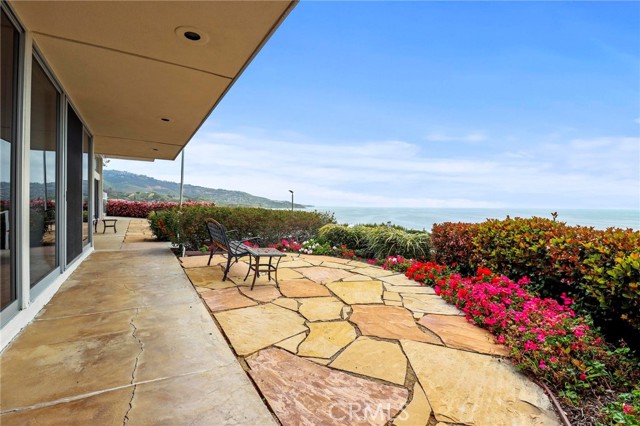 Patio outside the clubhouse