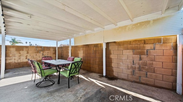 Backyard patio