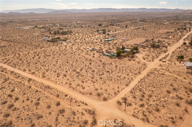 Aerial view looking southeast