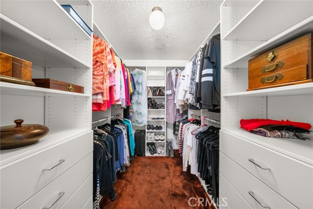 Main unit primary bedroom walk in closet built ins