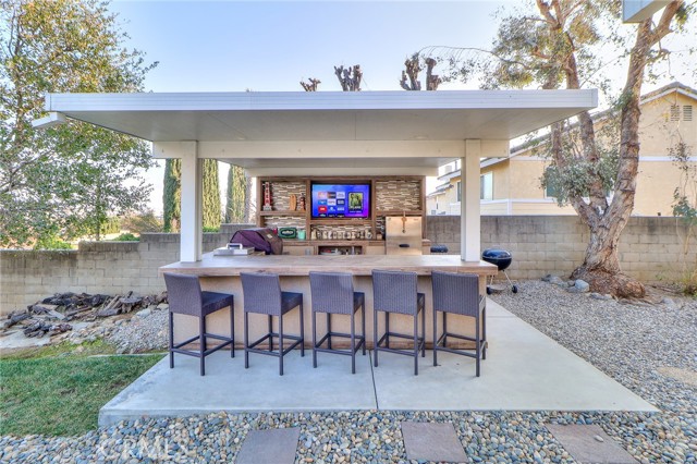 new covered outdoor bbq area