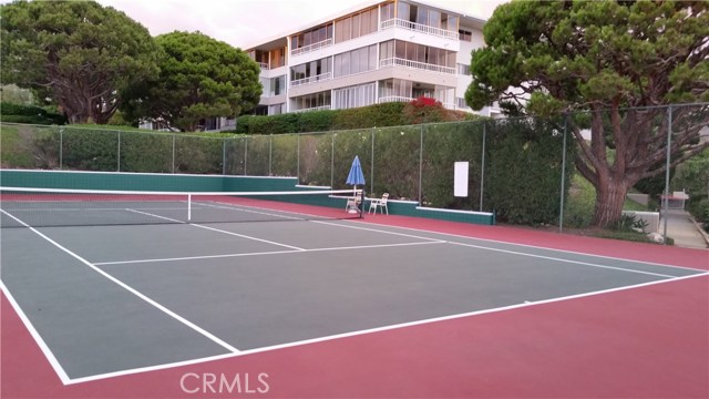 One of Two Tennis Courts