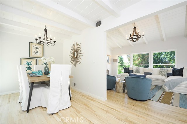 Dining area next to the living room