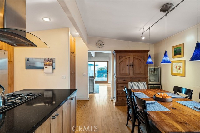 kitchen and dining room