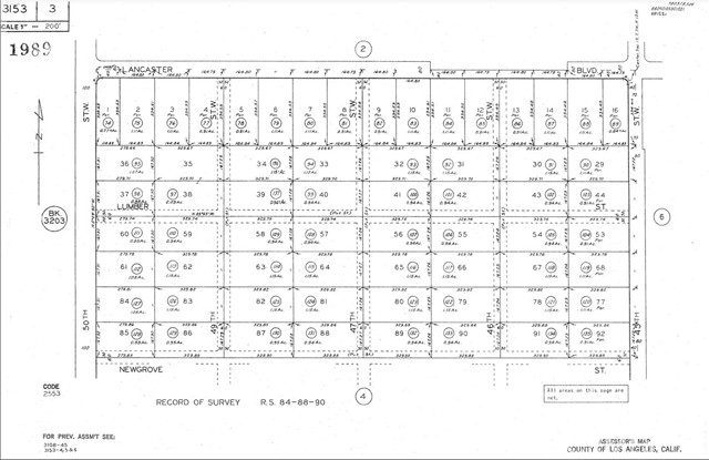 Detail Gallery Image 3 of 3 For 0 50th Stw Vic Newgrove St, Lancaster,  CA 93535 - – Beds | – Baths