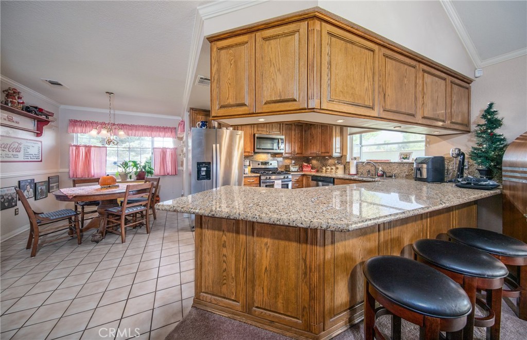 Kitchen nook and counter bar