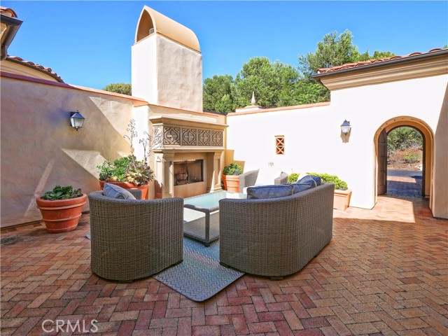 Front Patio with fire place