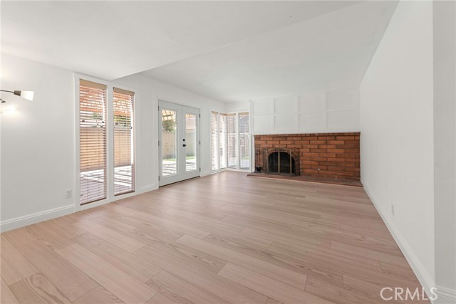 Newly Remodeled Living Room With Gas Fireplace