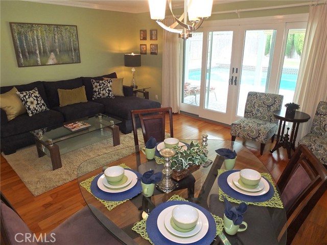 Thew main living area has beautiful french sliders opening to a spectacular back yard retreat. Thew main living area has beautiful french sliders opening to a spectacular back yard retreat.