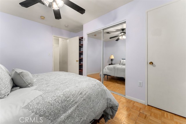 Bedroom 2 with two closets