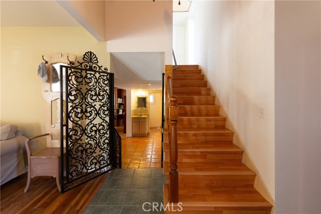 View to the lower and to the upper levels