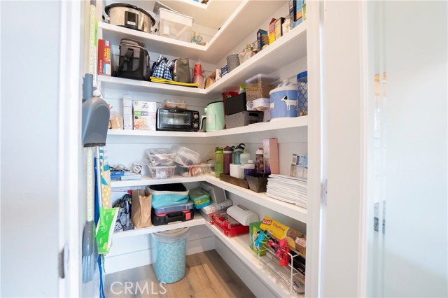 Large walk-in panty for all your Costco groceries