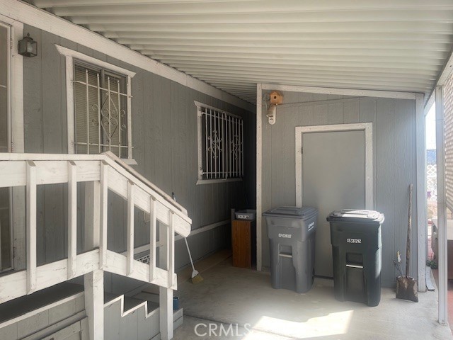 Carport Entrance and Shed