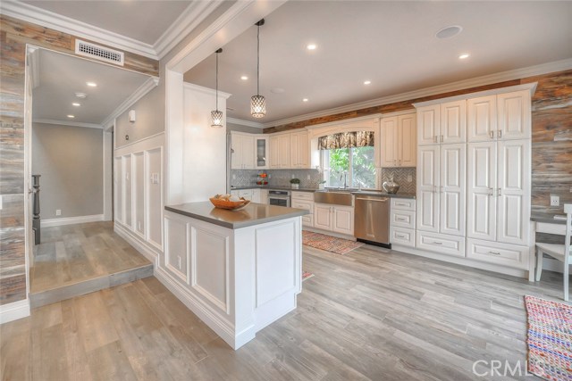 Plenty of storage in the remodeled kitchen!