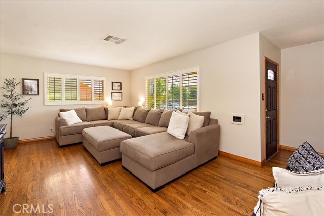 Living room flooded with lots of natural light.