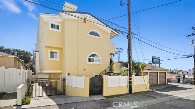 Alley view with automatic gate