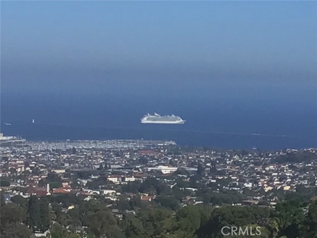 View of Cruise Ship departing Harbor