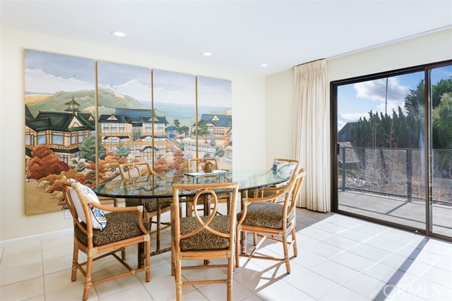 Dining room features the views