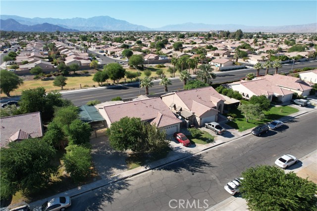 Aerial View of Home and Street