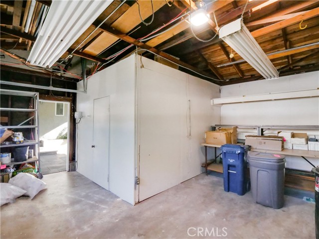 Garage with separate office/storage room