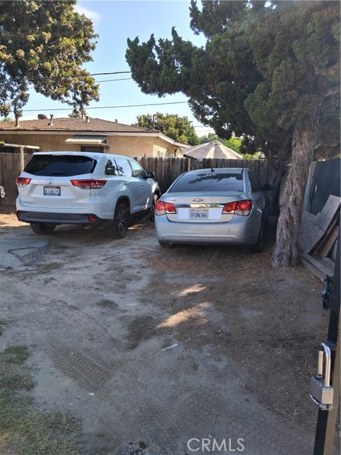 Back yard/parking.