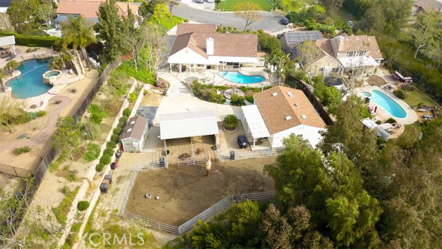 Aerial from back of the property