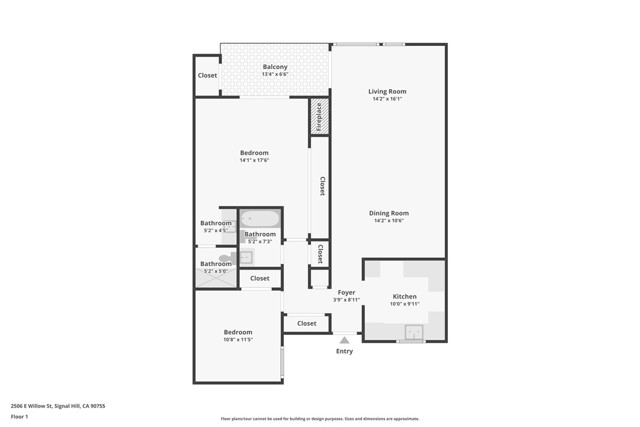 Detail Gallery Image 33 of 33 For 2506 E Willow Street #302,  Signal Hill,  CA 90755 - 2 Beds | 2 Baths