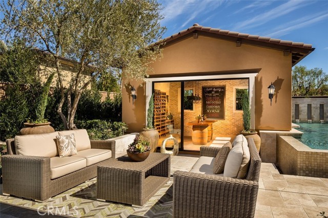Pool House Exterior: Foxwood Tuscan - Canyon Oaks Collection
INCLUSIONS: Fully Furnished model home, professionally decorated with designer finishes throughout and lush landscaping. 
EXCLUSIONS: Model home sold as is.
