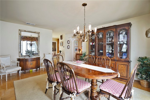 view from dining room towards the bedrooms