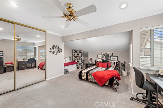 Upstairs bedroom and bonus space.