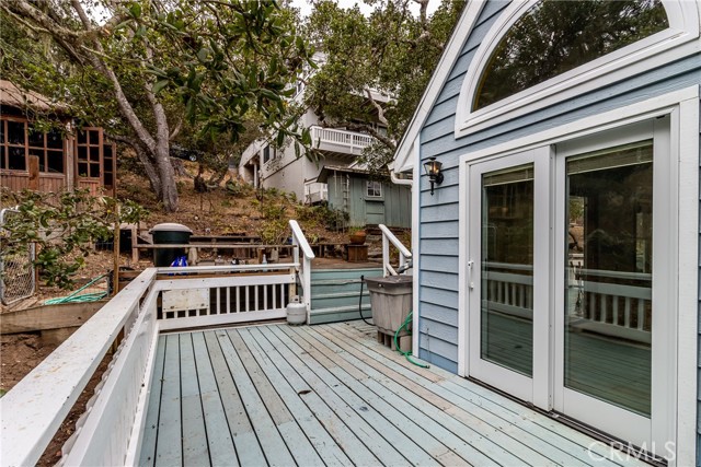 Deck off of the living room