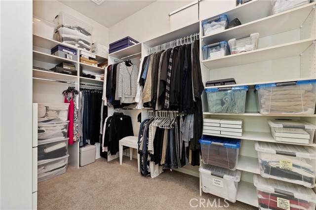 Master bedroom walk-in closet