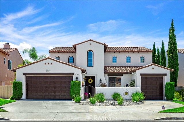 32585 Caminito Rosada Temecula, California TROPHY POOL HOME! just... WOW! You will know it as soon as you pull up to this magazine-worthy Modern Mediterranean Castle impeccably maintained by Original Owners. Blue-and-White themed, it feels like a Luxury Beach Hotel. You can have it All: a gorgeous Entry Courtyard, a Grand Living Space the size of a Ball Room with Soaring Ceilings, an INCREDIBLE DOWNSTAIRS MASTER SUITE separate from all other living quarters; an ADDITIONAL DOWNSTAIRS BEDROOM with Adjacent Bath with Shower; an abundance of French Glass Doors leading to a Side Covered Patio (BBQs and card games!). A Wall of Floor-To-Ceiling Windows/Sliding Doors that opens to the SPARKLING BLUE POOL and SPA with Blade Waterfalls and lush GOLF COURSE VIEWS. Plantation Shutters, Walk-in Closets, Built-ins, Gorgeous Remodeled Bathrooms, Recessed Lights, Retractable Awnings spanning the width of the ENTIRE Backyard, Side Spaces for Furry Family Members, Gazebo for romantic Outdoor Dinners, dual A/C, brand new Water Heater, an abundance of Flowers, Greenery, afternoon Breezes. Two Separate Garages finished and equipped with storage racks and cabinets. Live in the Lap of Luxury and Comfort! Words fall short, this Home has to be experienced IRL! No Photos or Virtual Tours will ever do it Justice. GREAT OAK High School Assignment, Mello Roos of only $1,145.58/Year, Total Tax rate ~ 1.32%. Low Low HOA. Great Neighbors, Cool Breezes, Quick Access to Freeway, Wine Country, Old Town, Casino, Shopping, Dining and Parks/Greenbelts.