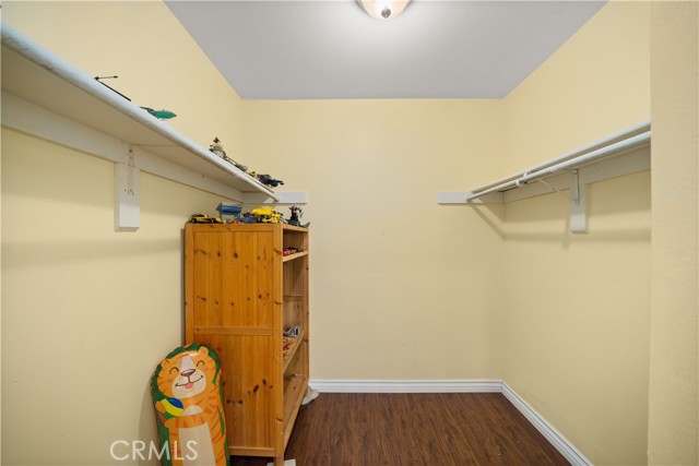 Walk in closet in bedroom 3