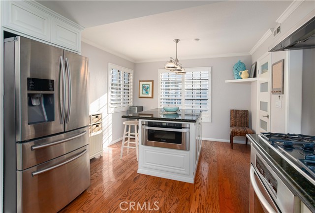 Kitchen Island with newer Microwave