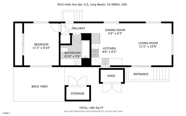 Detail Gallery Image 5 of 23 For 4915 Holly Ave, Long Beach,  CA 90805 - 1 Beds | 1 Baths