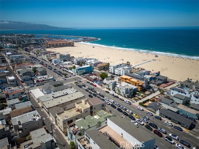 Drone shot above the property