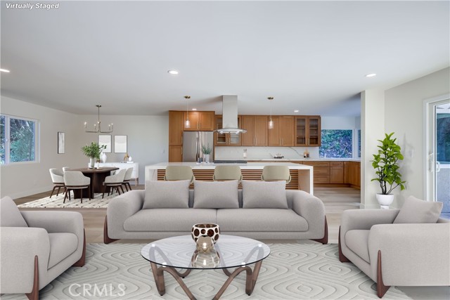 Virtually Staged Living Room.